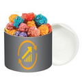 Small Pop-Top Container w/ Corporate Color Popcorn